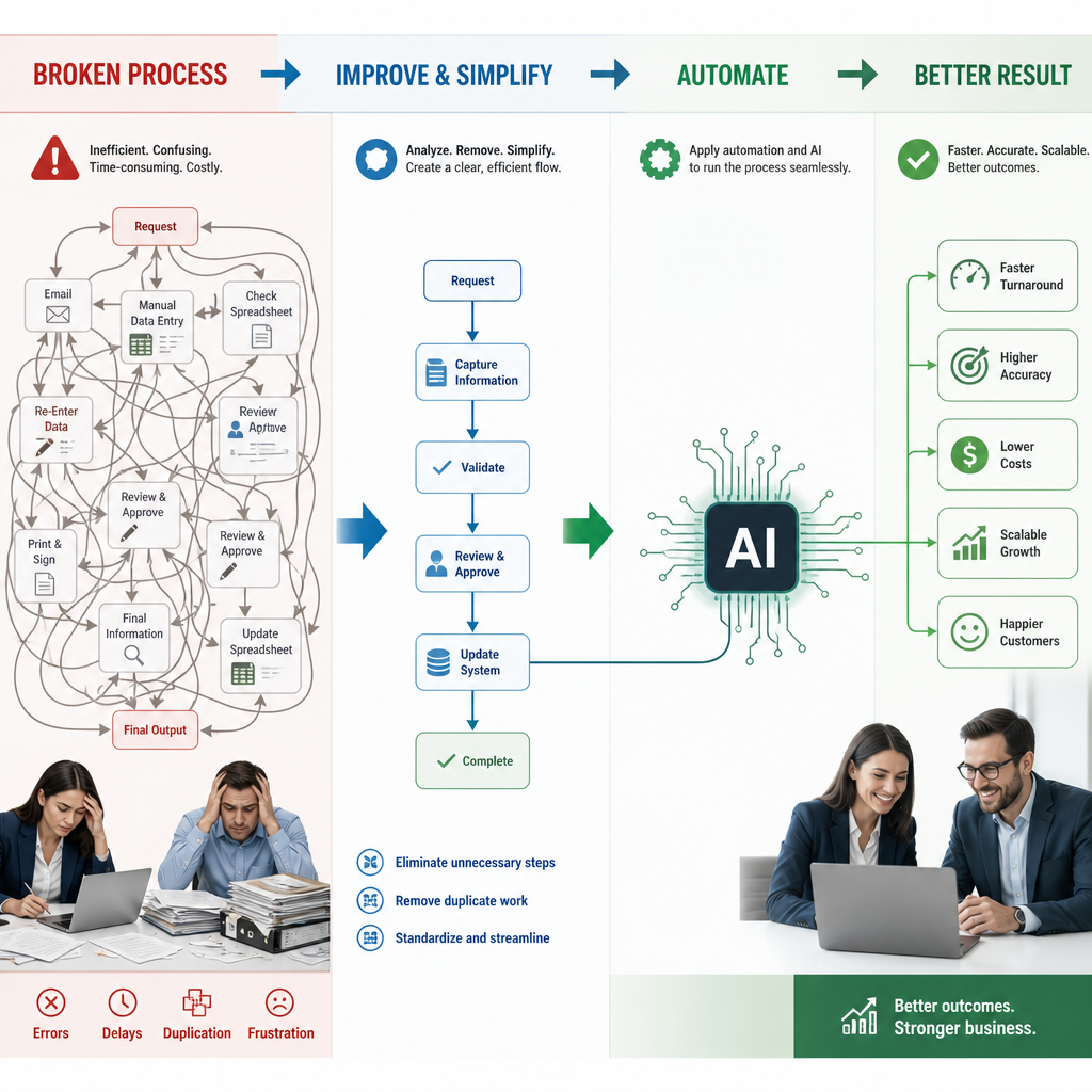 Fix the Workflow Before You Automate It: Why AI Should Be the Last Step, Not the First